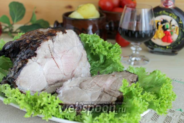 Фото Мясо запечённое в вине