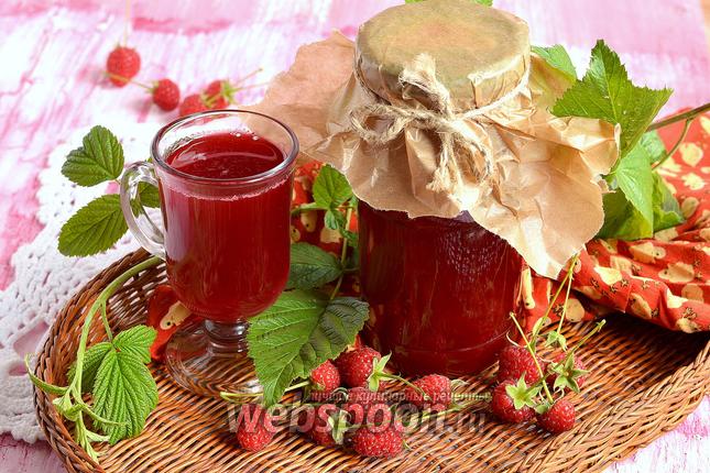 Фото Малиновый сок на зиму