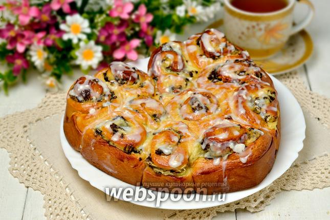Фото Сдобные булочки с кремом и шоколадом