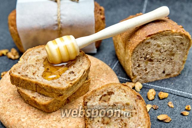 Фото Цельнозерновой хлеб с грецкими орехами и мёдом