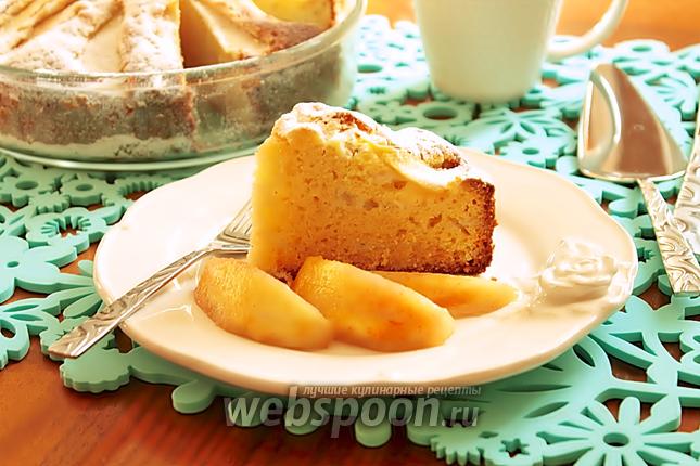 Рецепт Кекс-пирог с персиками