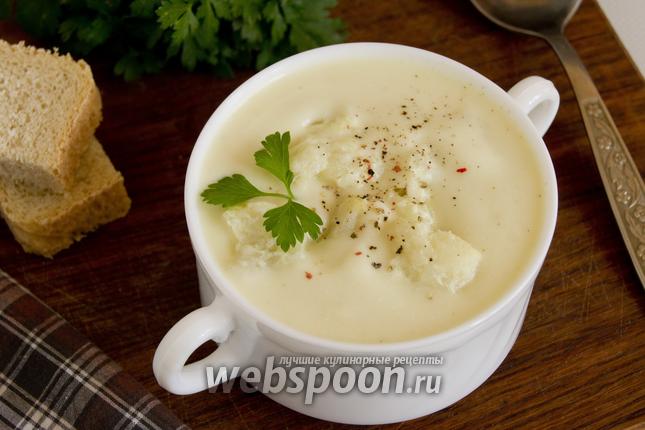 Фото Суп-пюре из цветной капусты с манкой