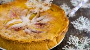 Фото рецепта Яблочный пирог в сливочной заливке