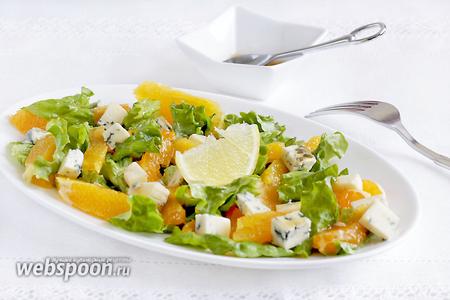 Фото рецепта Зимний салат с апельсином