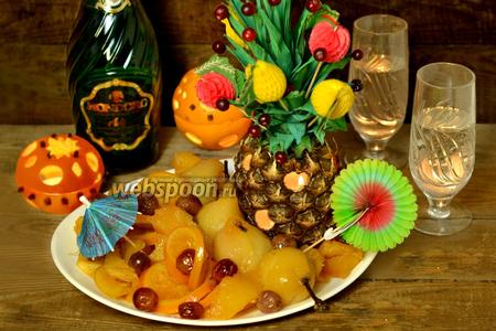 Фото рецепта Фруктовый десерт «Новый год наоборот»