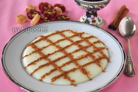Фото рецепта Фирни — молочный десерт из рисовой муки
