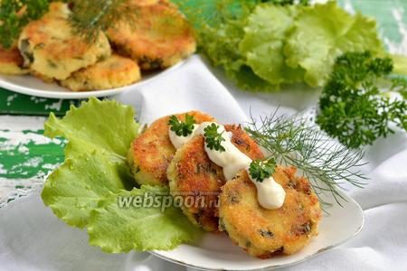 Фото рецепта Сырники с зеленью