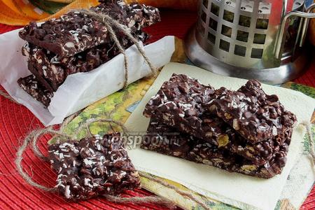 Фото рецепта Шоколадные батончики мюсли