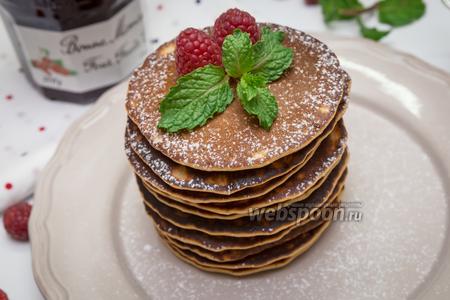 Фото рецепта Кофейные панкейки