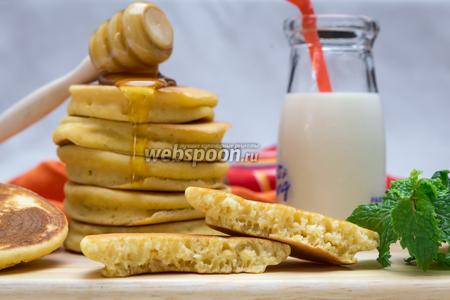 Фото рецепта Кукурузные панкейки
