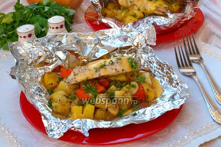 Конвертики с куриным филе, тыквой и картофелем рецепт с фото, как приготовить на Webspoon.ru Конвертики с куриным филе, тыквой и картофелем рецепт с фото, как приготовить на Webspoon.ru