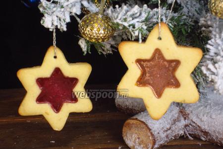 Фото рецепта Новогоднее печенье «Стёклышки»