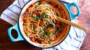 Фото рецепта Спагетти с простым овощным соусом