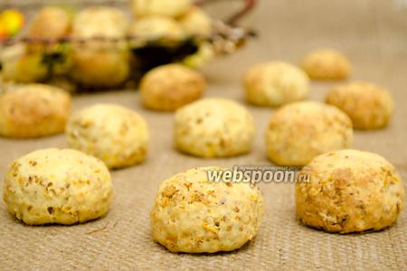 Фото рецепта Овсяно-творожное печенье