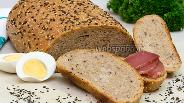 Фото рецепта Цельнозерновой хлеб со льном и кунжутом