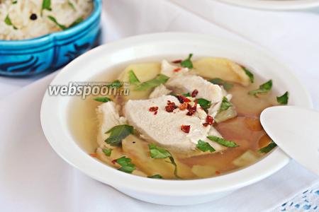 Фото рецепта Картофельный суп с курицей
