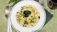 Фото рецепта Спагетти в сливочном соусе с консервированным тунцом