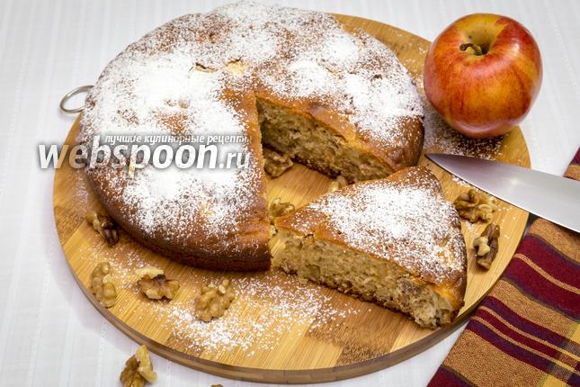 Фото Медовый яблочно-ореховый пирог