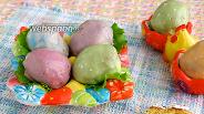 Фото рецепта Разноцветные фаршированные яйца