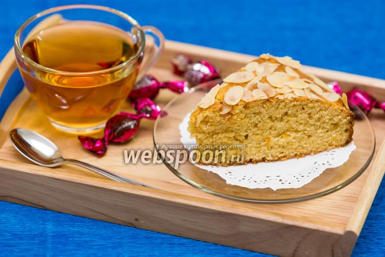 Фото Кукурузно-миндальный пирог с апельсином