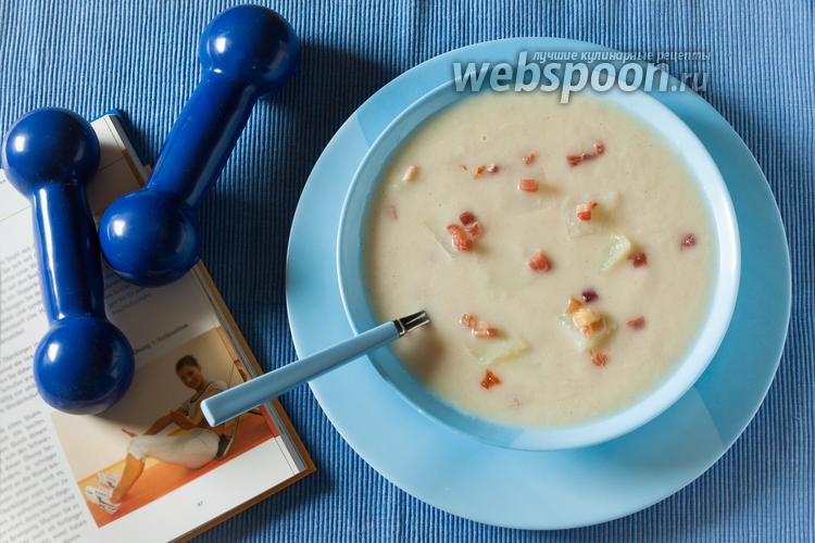 Фото Диетический суп-пюре с кольраби