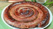 Фото рецепта Рубленая свиная чесночная колбаска