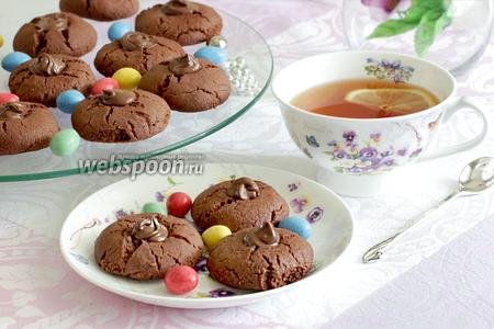 Фото рецепта Печенье «Шоколадные трещинки» без яиц