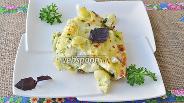 Фото рецепта Фриттата с макаронами и шпинатом