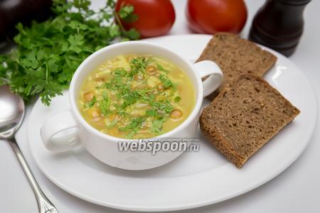 Фото рецепта Рисово-чечевичный суп с лимоном