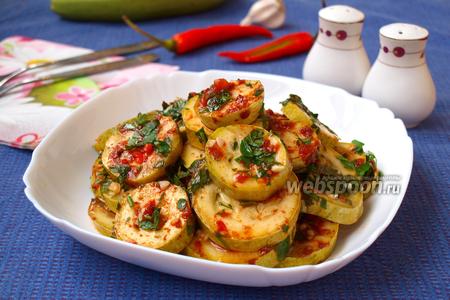 Фото рецепта Кабачки «Огонёк»