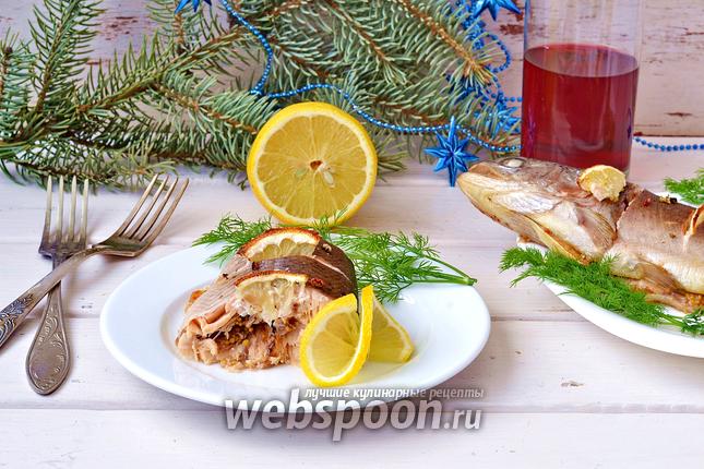 Фото Запечённая форель с горчицей и лимоном
