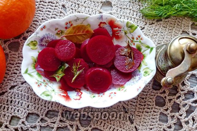 Фото Маринованная свёкла с ароматом апельсина