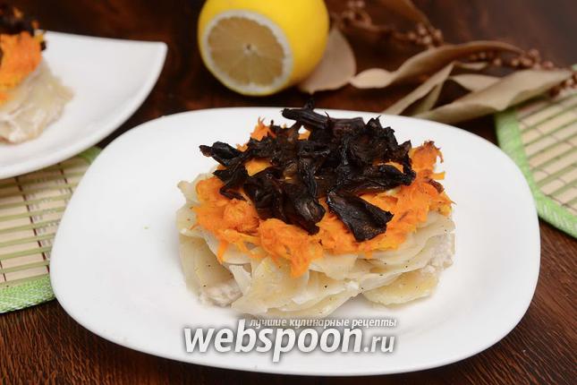Фото Медальоны из картофеля, моркови и грибов