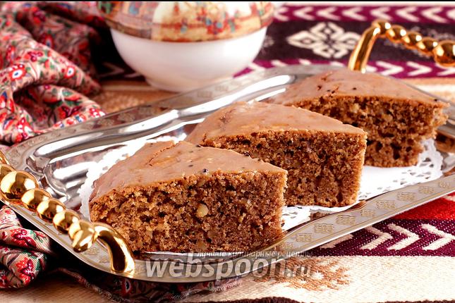 Фото Персидский кофейно-ореховый пирог