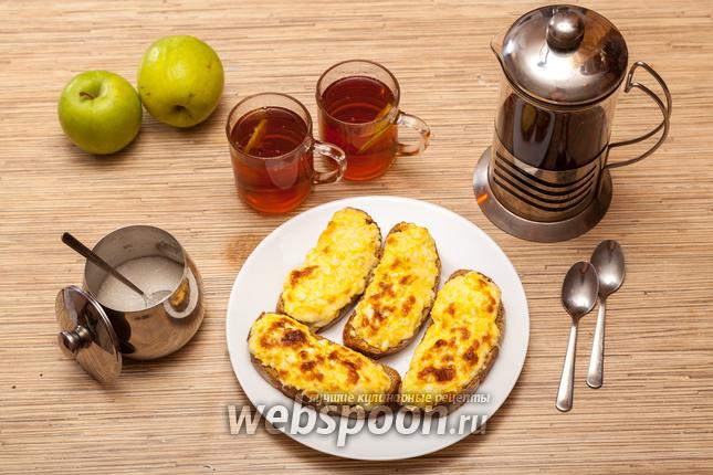 Фото Горячие бутерброды с яйцом и сыром