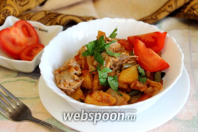 Фото Рагу овощное со стручковой фасолью