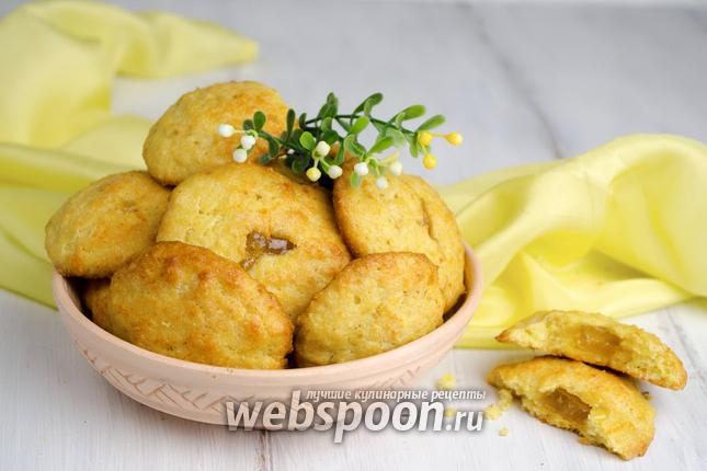 Фото Кукурузное печенье с начинкой