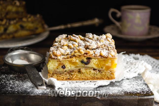 Фото Яблочный пирог с орехами