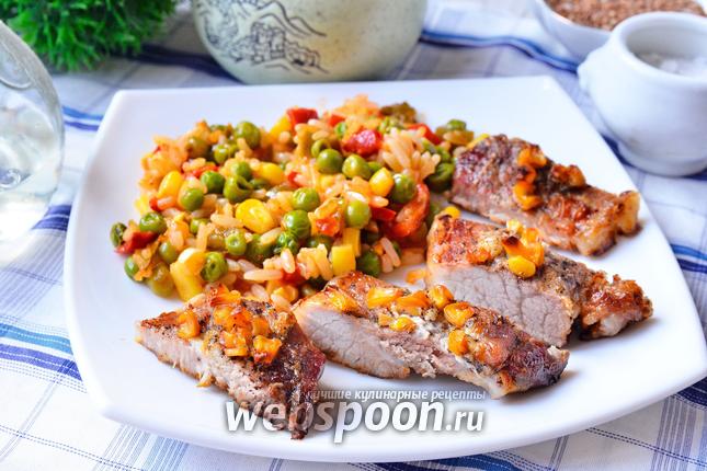 Фото Свинина запечённая с кукурузой