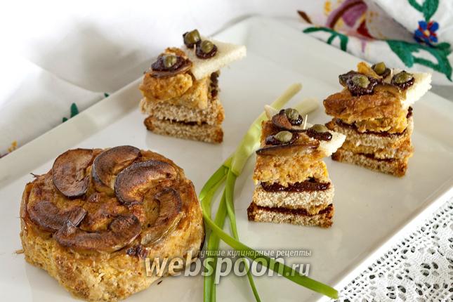 Фото Канапе с террином из баранины и каперсами