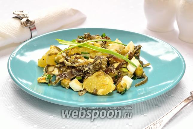Фото Картофельный салат с морской капустой