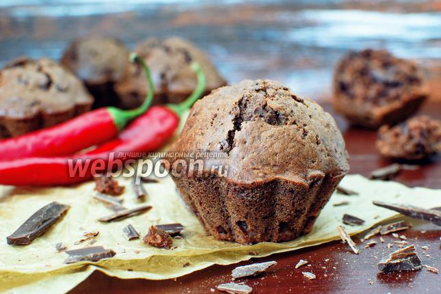 Рецепт Шоколадные кексы с перцем чили и шоколадом
