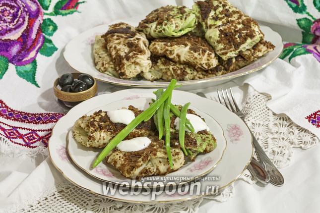 Фото Зразы из савойской капусты с маслятами