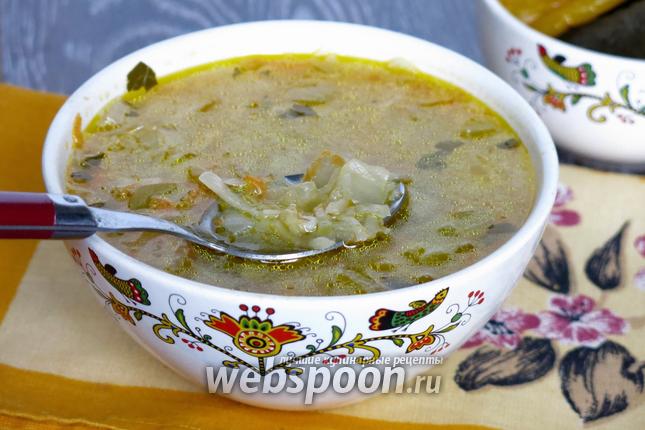 Фото Рассольник с квашеной капустой