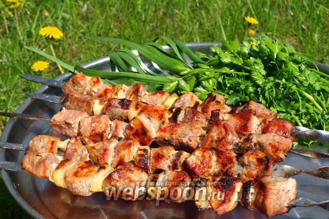 Фото Шашлык из свинины в пивном маринаде