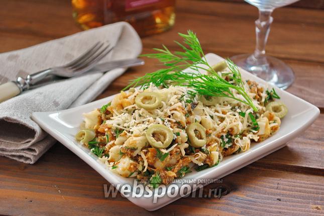 Фото Салат с сардиной и сыром