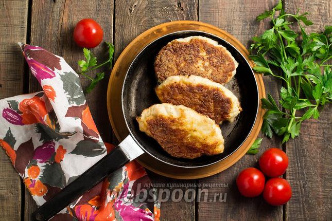 Фото Куриные котлеты с капустой