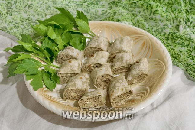 Фото Лаваш с куриным паштетом
