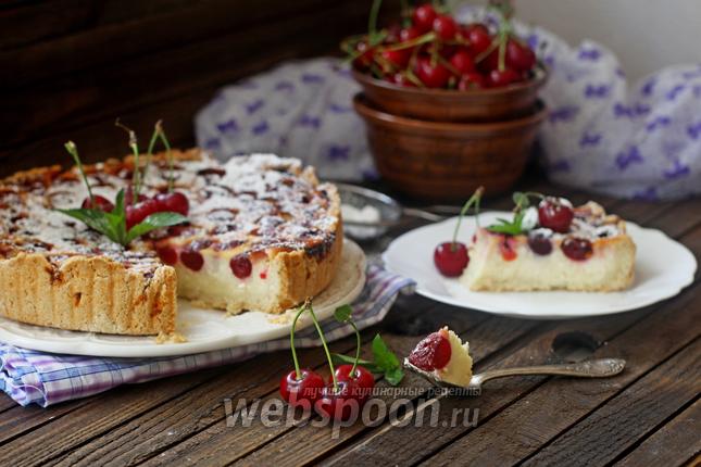 Фото Тарт с вишней и творогом