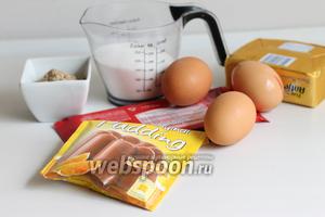 Итак, нам нужны яйца, сахар, мука, масло, пудинг, шоколад, молоко, миндаль (или любой молотый орех), разрыхлитель.
